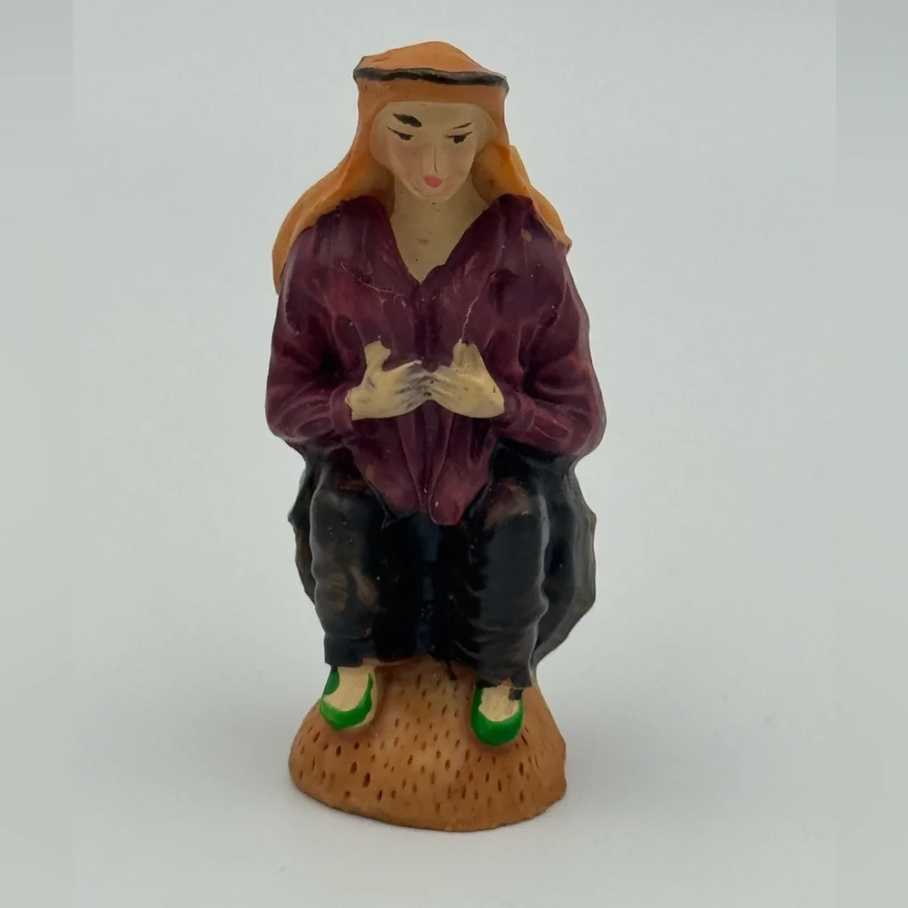 Caganer Nativity Figurine‎ Good Luck Catalan Christmas Figure Portugal 3”